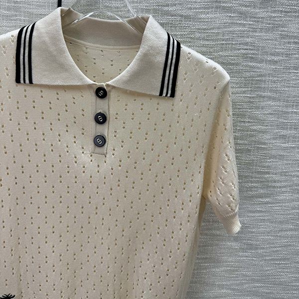 ギフトに最適 ディオール ニット Tシャツ 偽物 ハニー刺繍 def86269